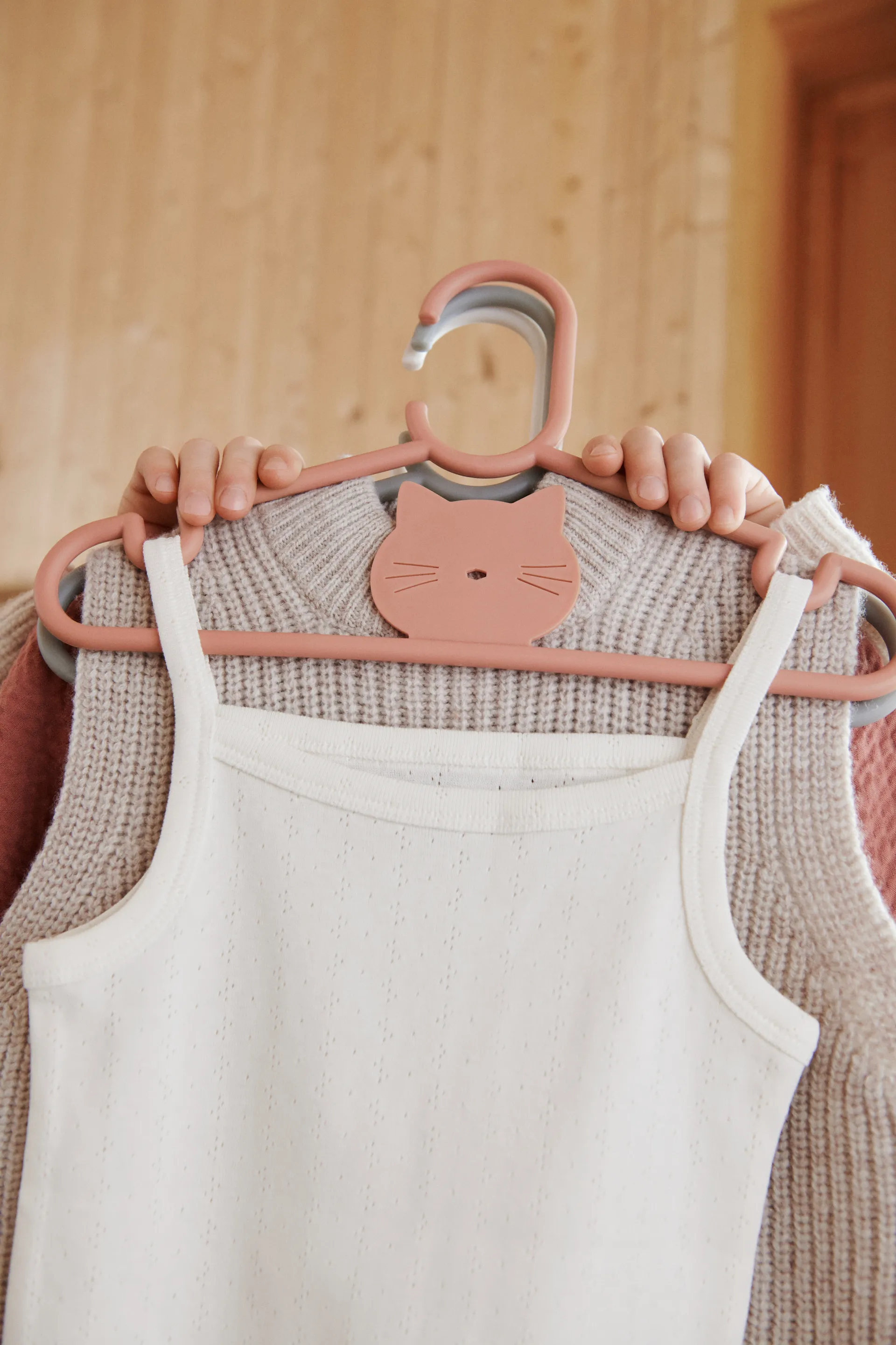 Falton cat 衣架/架子 八件套装, Tuscany 玫瑰色 Liewood