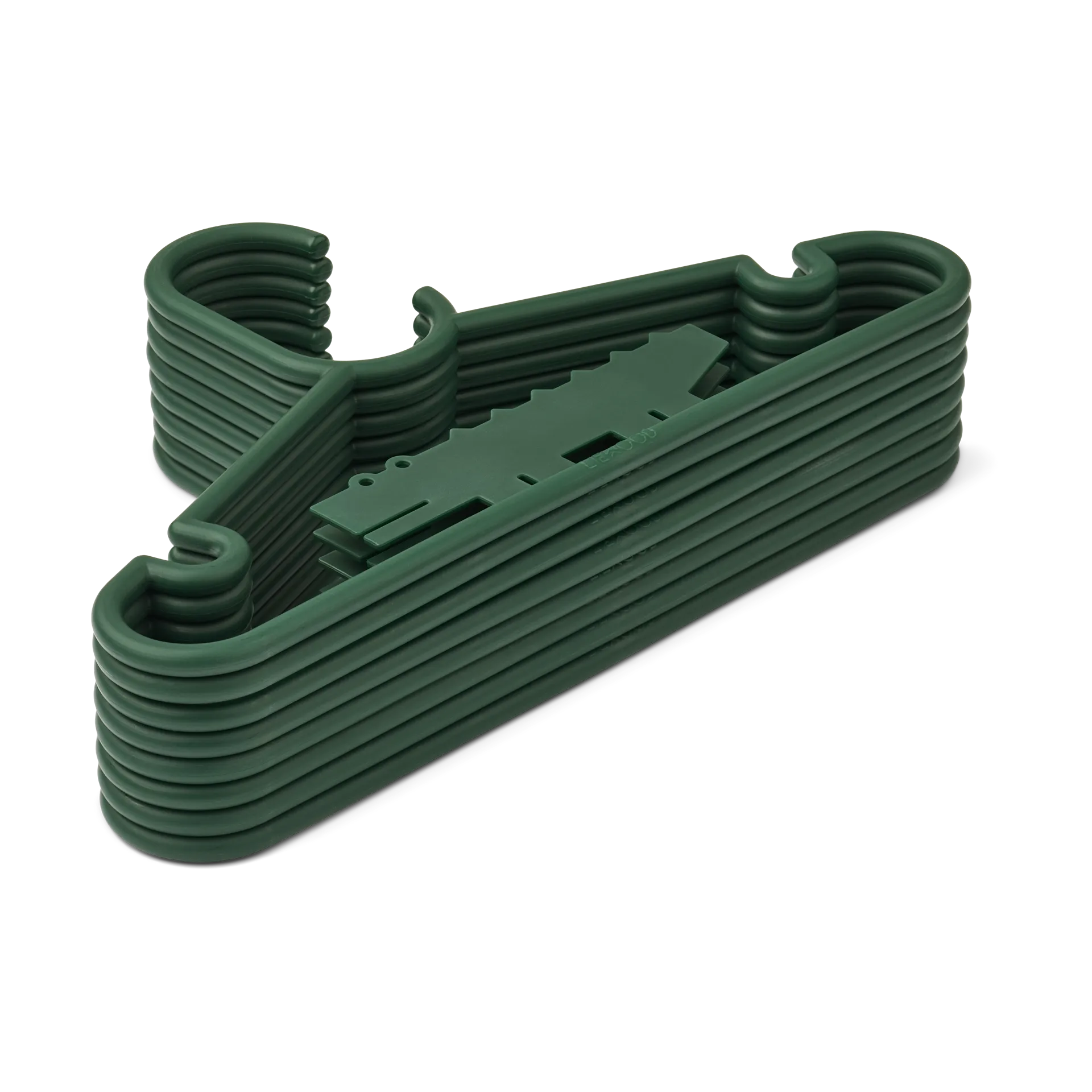 Falton crocodile 衣架/架子 八件套装, Garden 绿色 Liewood