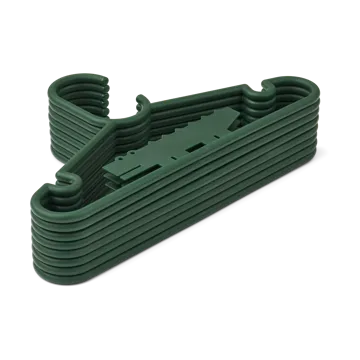 Falton crocodile 衣架/架子 八件套装 - Garden 绿色 - Liewood