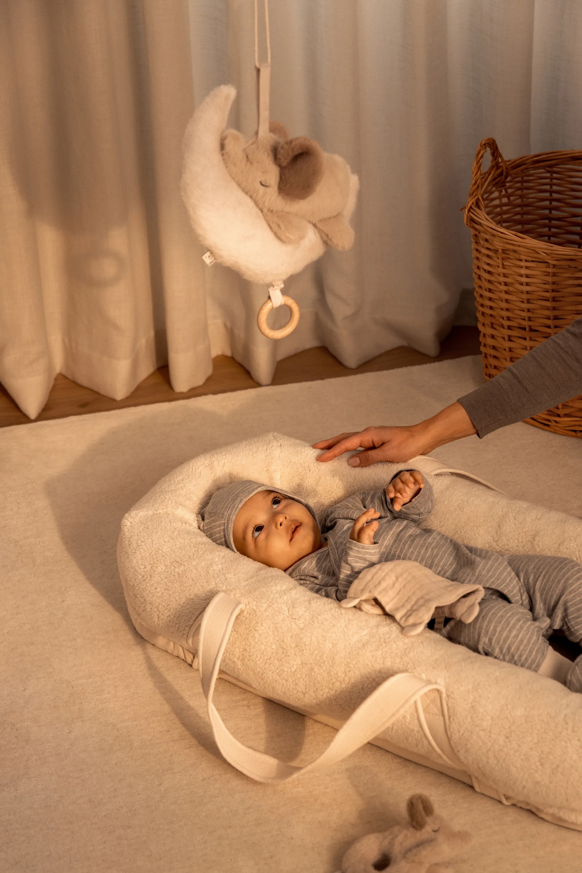 Gro pile baby nest, 沙色 Liewood