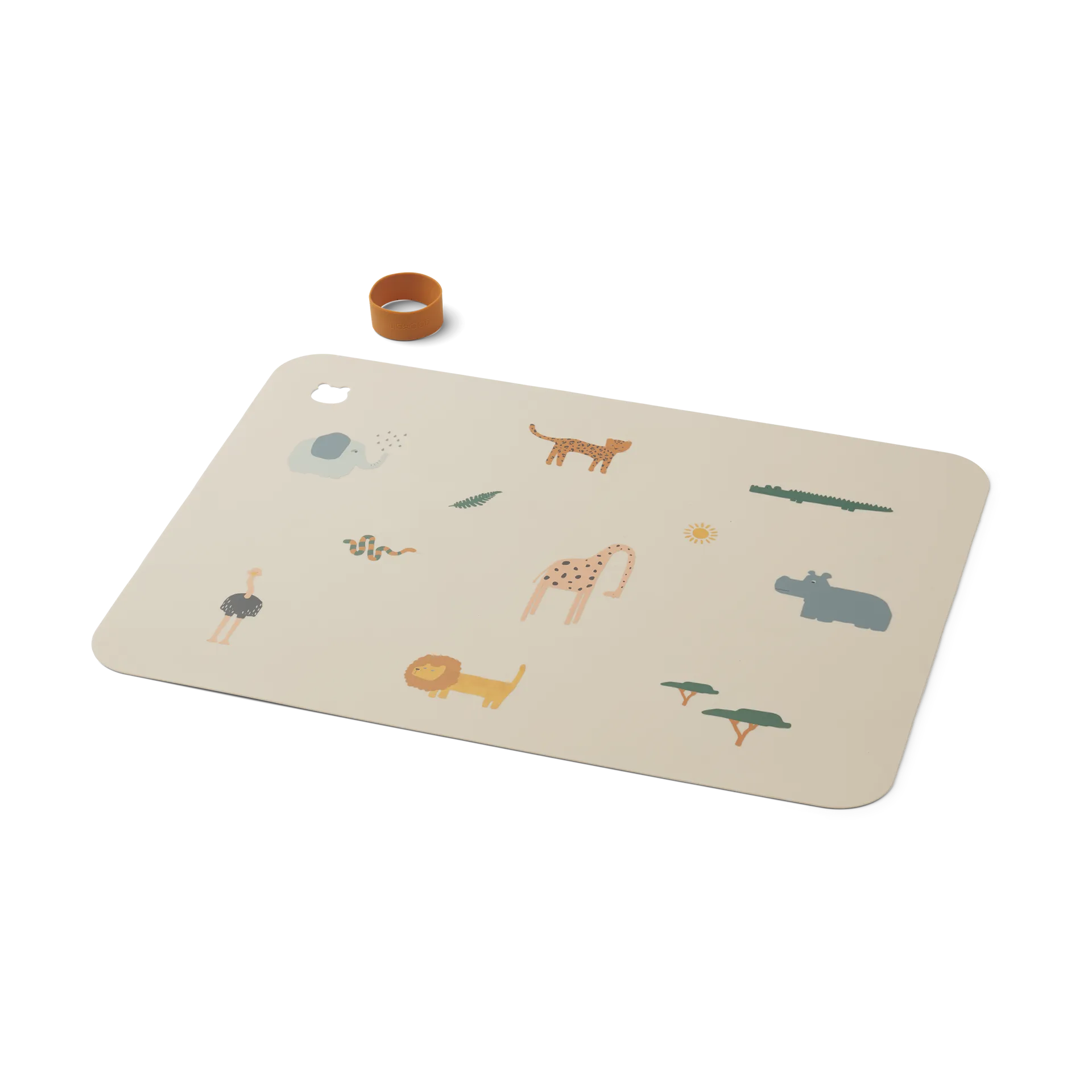 Jude 餐垫 30.2x41 cm, Safari sandy mix Liewood