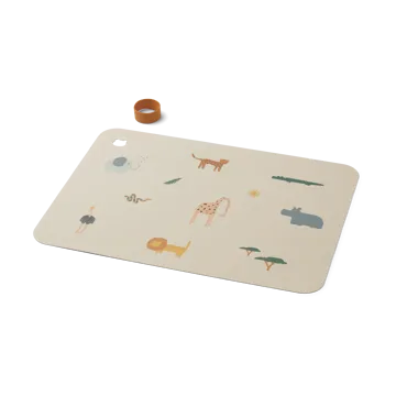 Jude 餐垫 30.2x41 cm - Safari sandy mix - Liewood