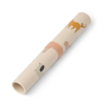 Jude 餐垫 30.2x42,1 cm - 小猫和小狗-沙色 - Liewood