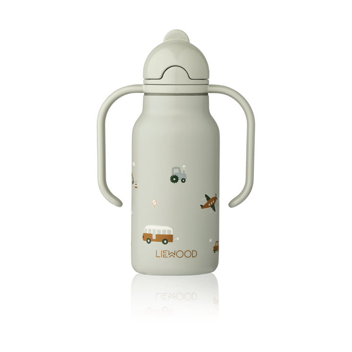 Kimmie 水瓶 25 cl - 小��汽车-鸽子蓝 - Liewood