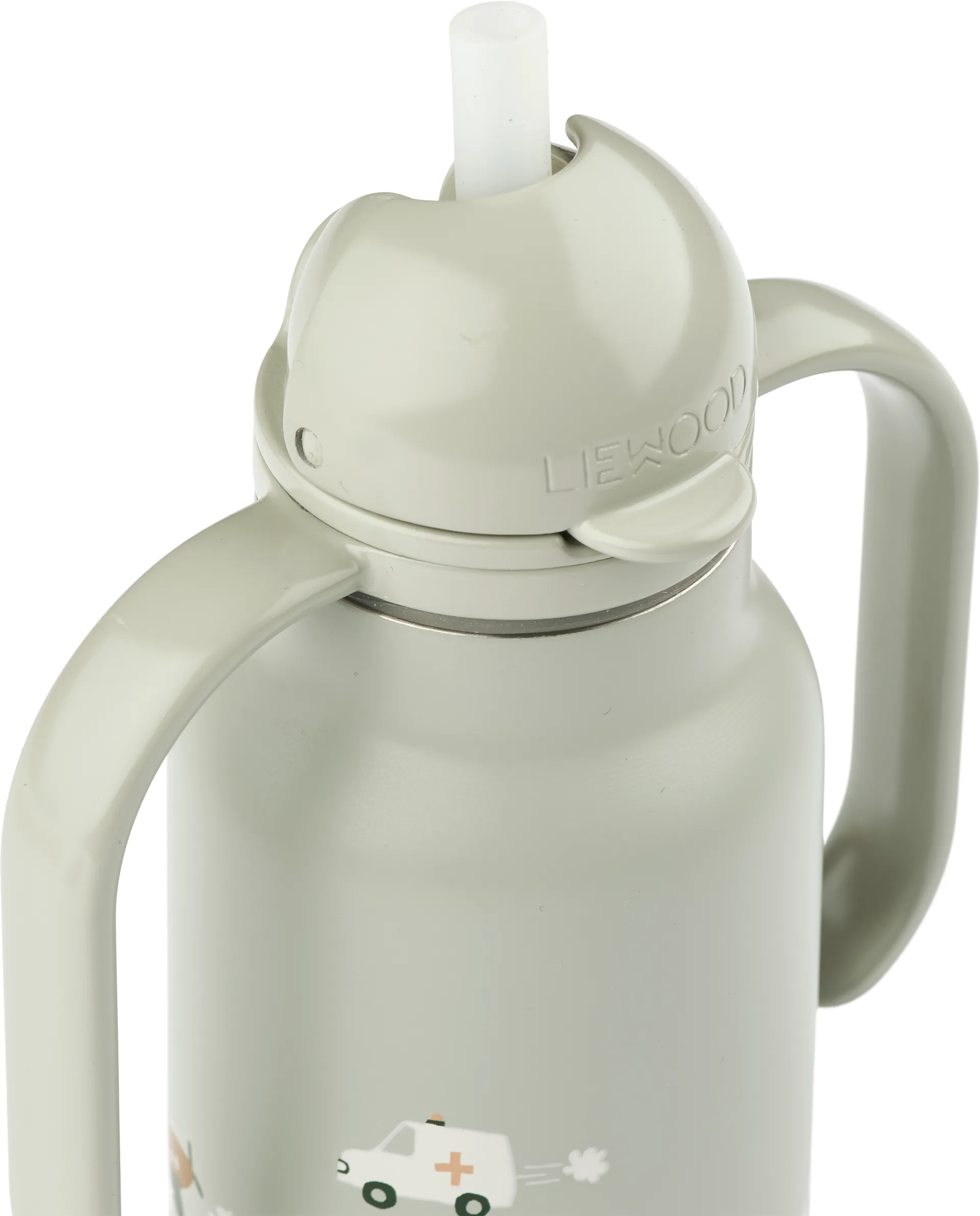 Kimmie 水瓶 25 cl, 小汽车-鸽子蓝 Liewood