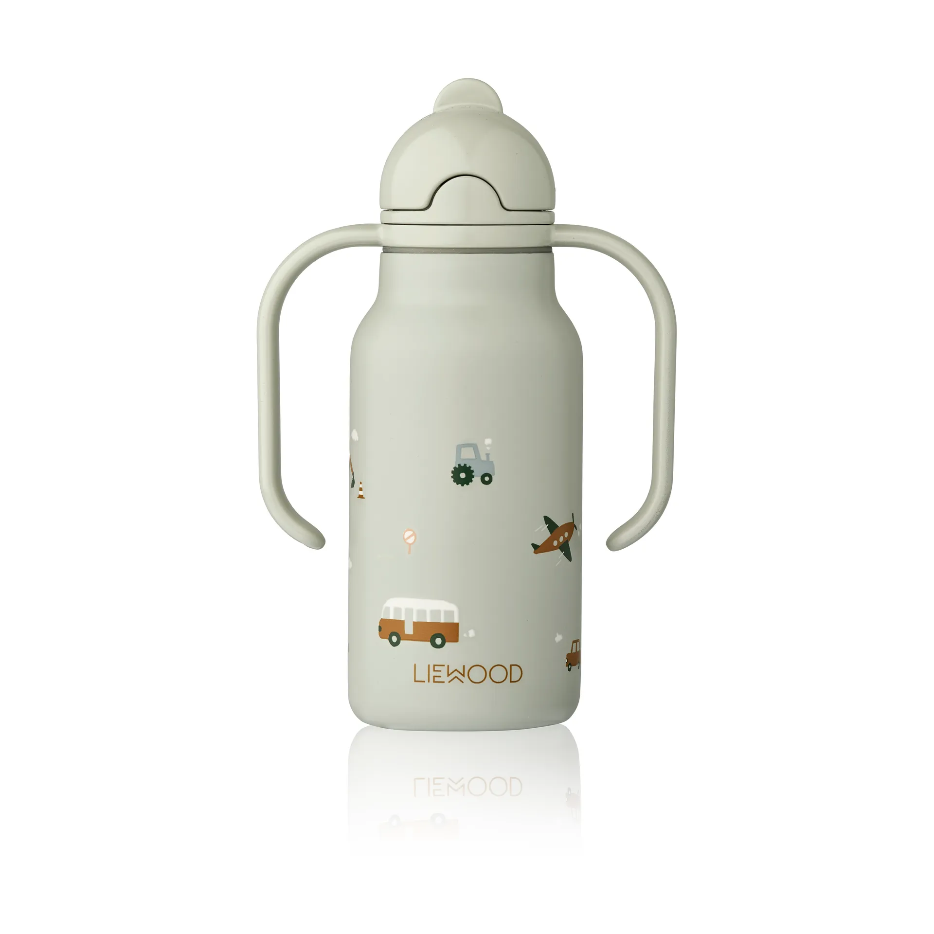 Kimmie 基米系列儿童水瓶25cl, 交通工具主题_鸽子蓝 Liewood