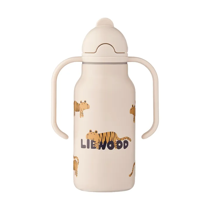 Kimmie 基米系列儿童水瓶25cl - 老虎图案_沙色 - Liewood