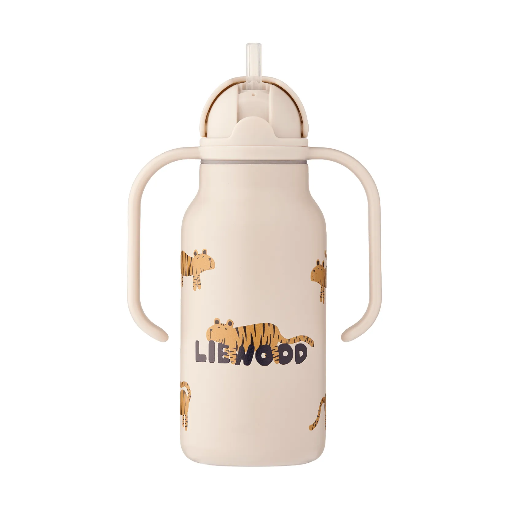 Kimmie 基米系列儿童水瓶25cl, 老虎图案_沙色 Liewood