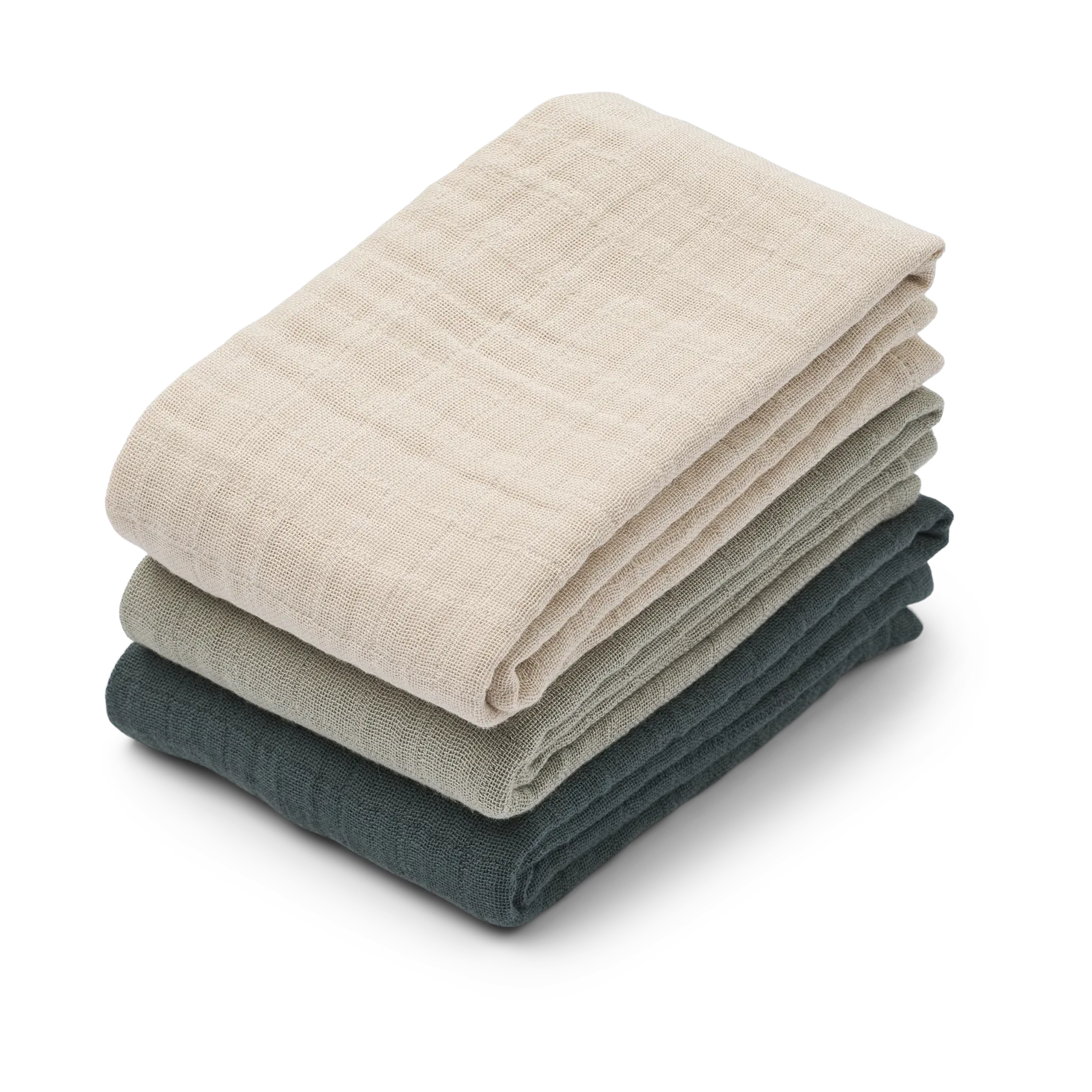 Lewis 平纹细布 毯子 3件 65x65 cm, Dove 蓝色 mix Liewood