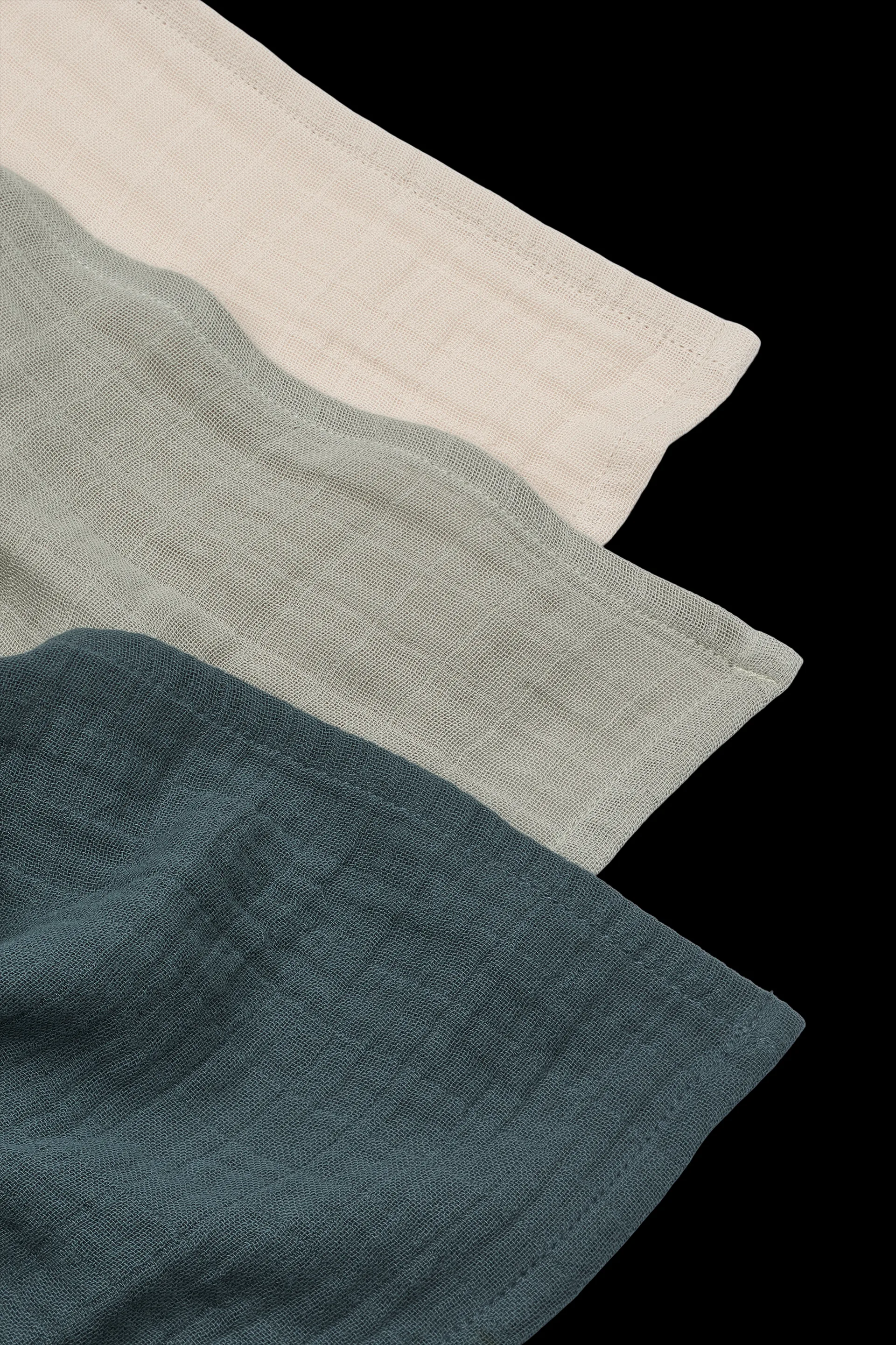 Lewis 平纹细布 毯子 3件 65x65 cm, Dove 蓝色 mix Liewood