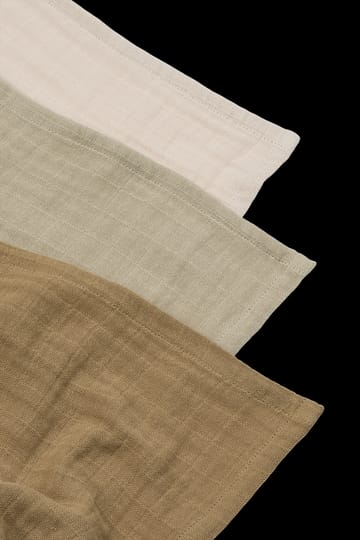 Lewis 平纹细布 毯子 3件 65x65 cm - Sandy mix - Liewood