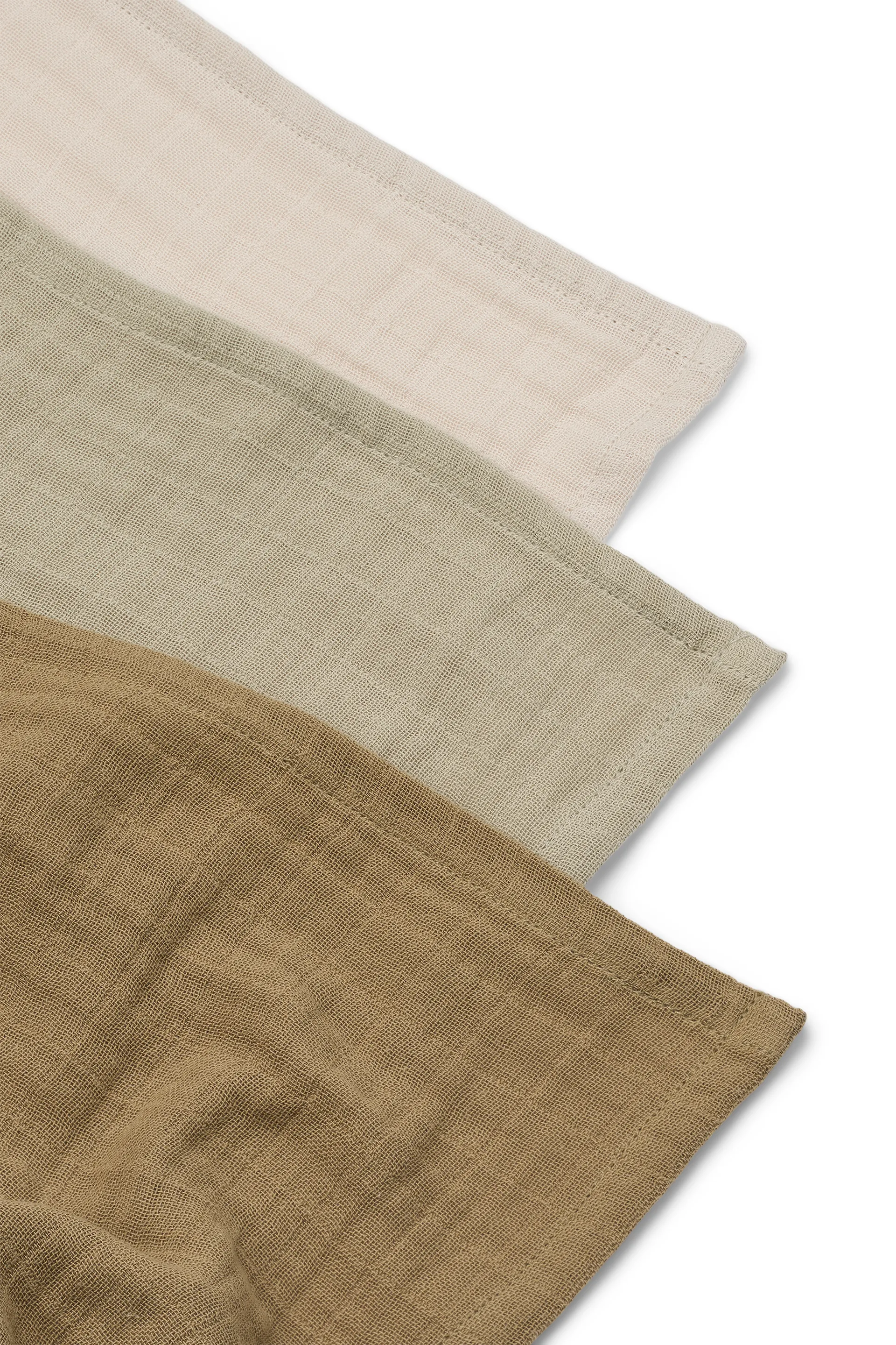 Lewis 平纹细布 毯子 3件 65x65 cm, Sandy mix Liewood