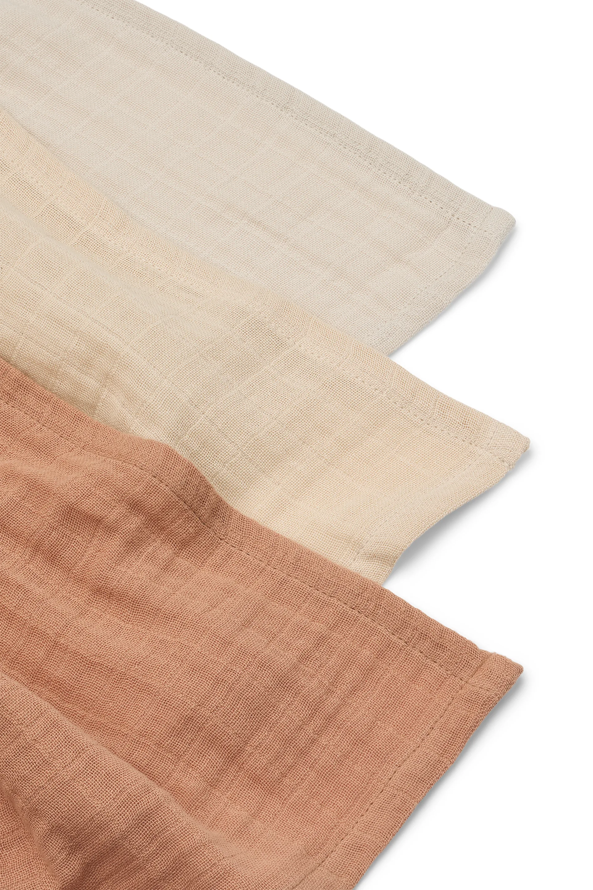 Lewis 平纹细布 毯子 3件 65x65 cm, Tuscany 玫瑰色 mix Liewood