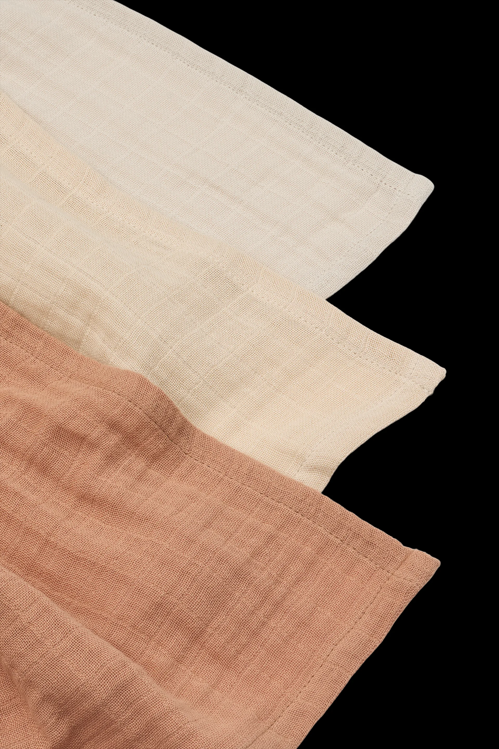 Lewis 平纹细布 毯子 3件 65x65 cm, Tuscany 玫瑰色 mix Liewood