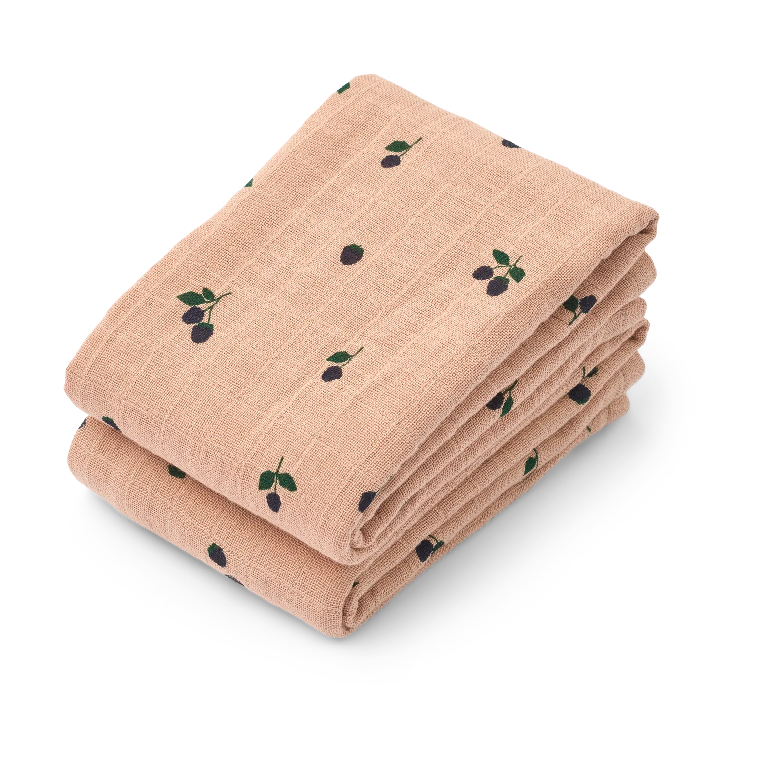 Lewis 平纹细布 毯子 两件套装 65x65 cm, 迷你浆果-浅托斯卡纳色 Liewood