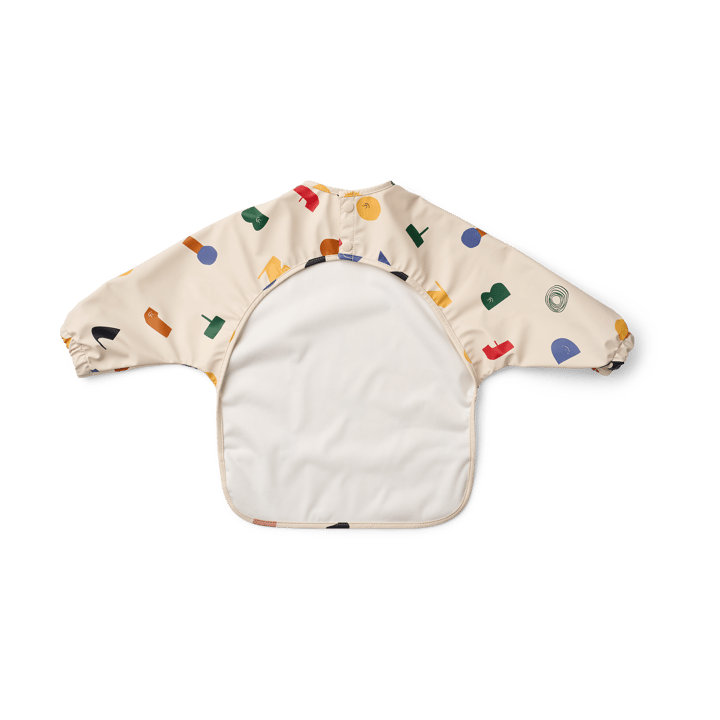 Merle bib with sleeve, 人物-沙色 Liewood