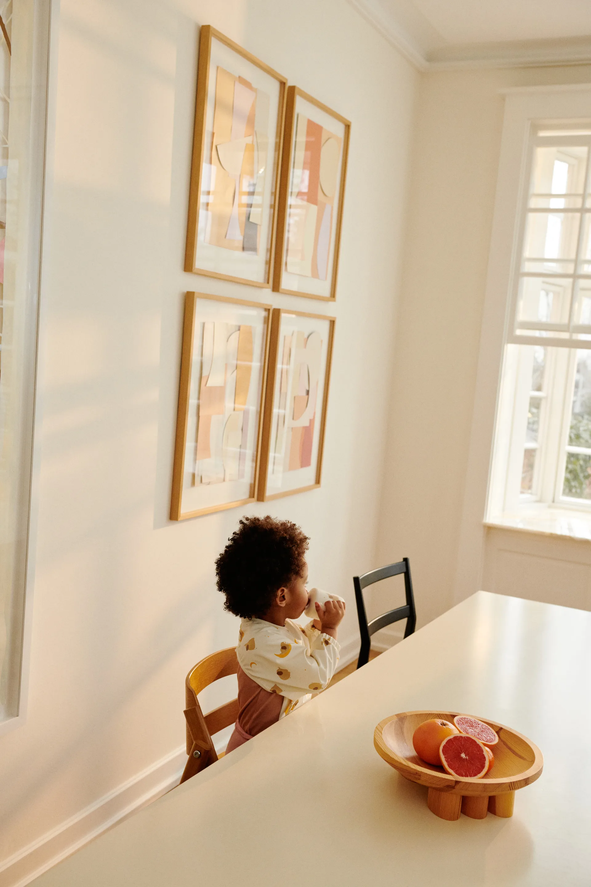 Merle bib with sleeve, 大象-奶油黄 Liewood