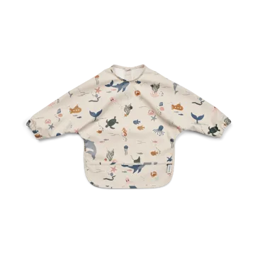Merle bib with sleeve - Sea creature-Sandy - Liewood