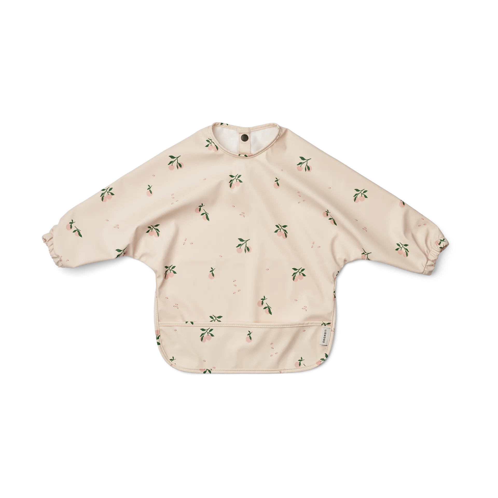 Merle bib with sleeve, 桃色-Sea shell mix Liewood