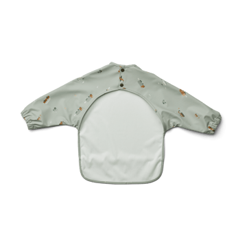 Merle bib with sleeve - Vehicles-dove 蓝色 mix - Liewood