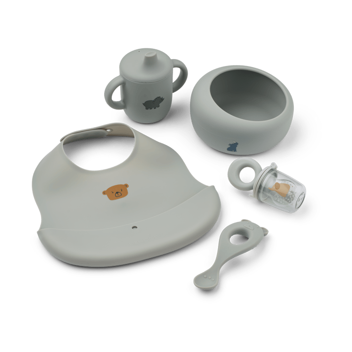 Mileah baby mealtime 套装 - 鸽蓝色 - Liewood