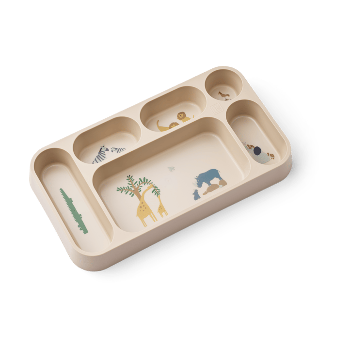 Mosu 盘子 with 6 compartments 17x30 cm - All together-沙色 - Liewood