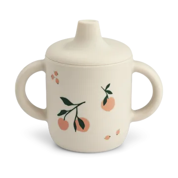 Neil吸管杯 150ml - 桃色_贝壳色混色 - Liewood