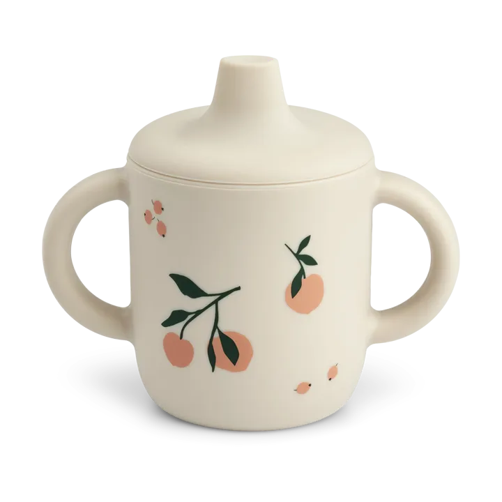 Neil吸管杯 150ml - 桃色_贝壳色混色 - Liewood