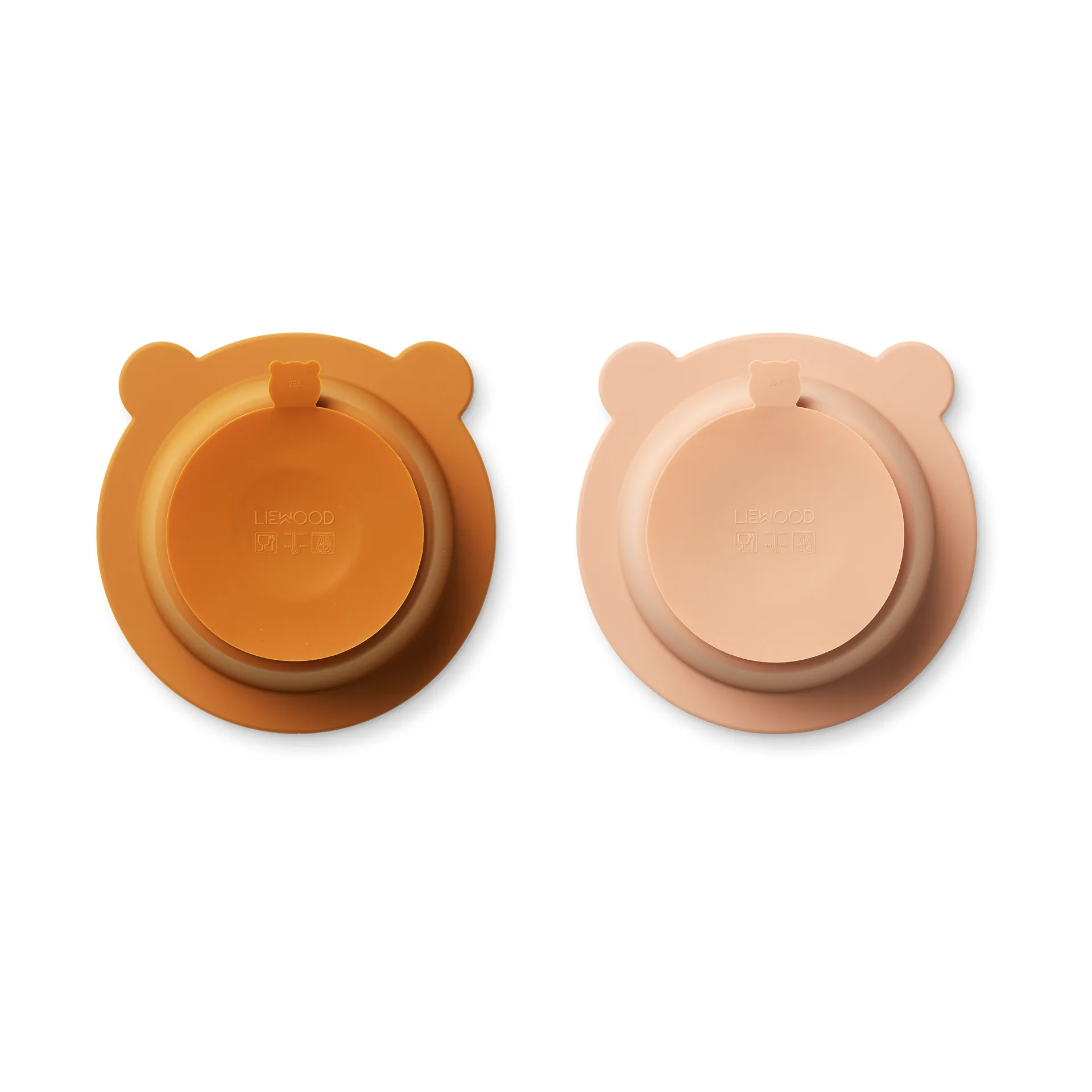 Peony 碗 （带吸盘的） Ø16 cm 2件, Mustard-tuscany 玫瑰色 mix Liewood