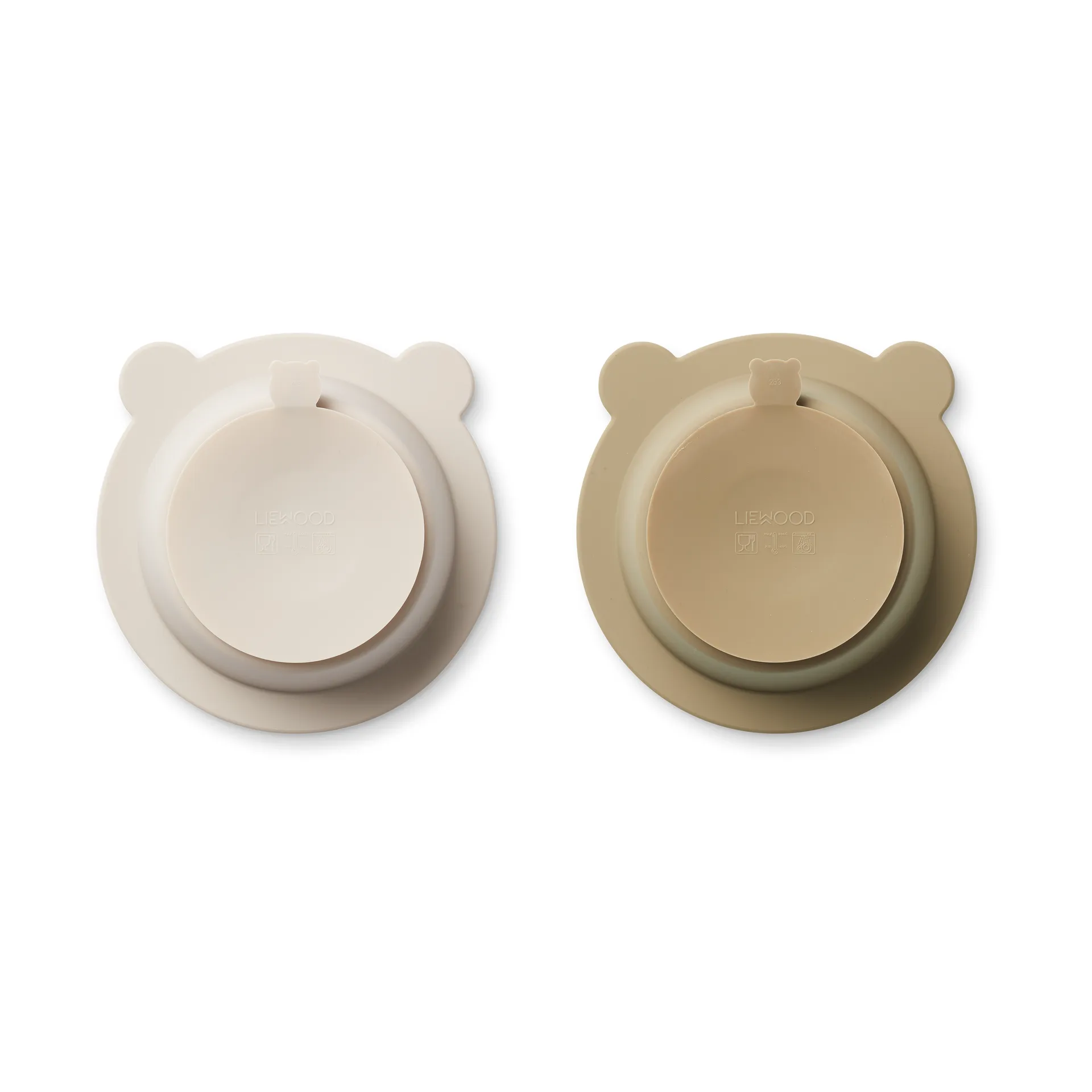 Peony 碗 （带吸盘的） Ø16 cm 2件, Sandy-燕麦色 Liewood