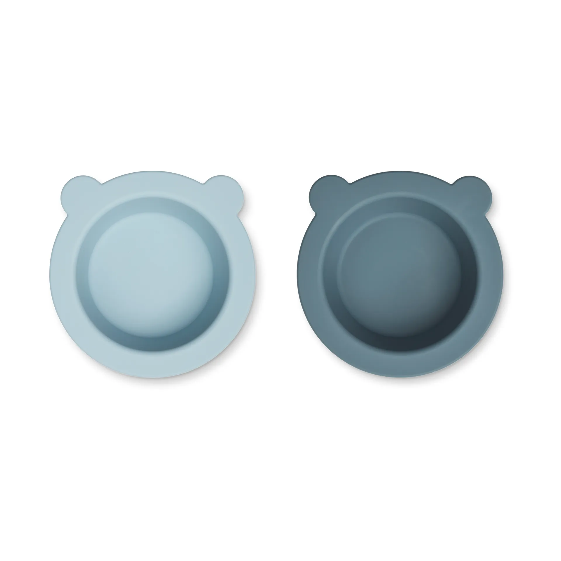 Peony 碗 （带吸盘的） Ø16 cm 2件, Sea 蓝色-Whale 蓝色 Liewood