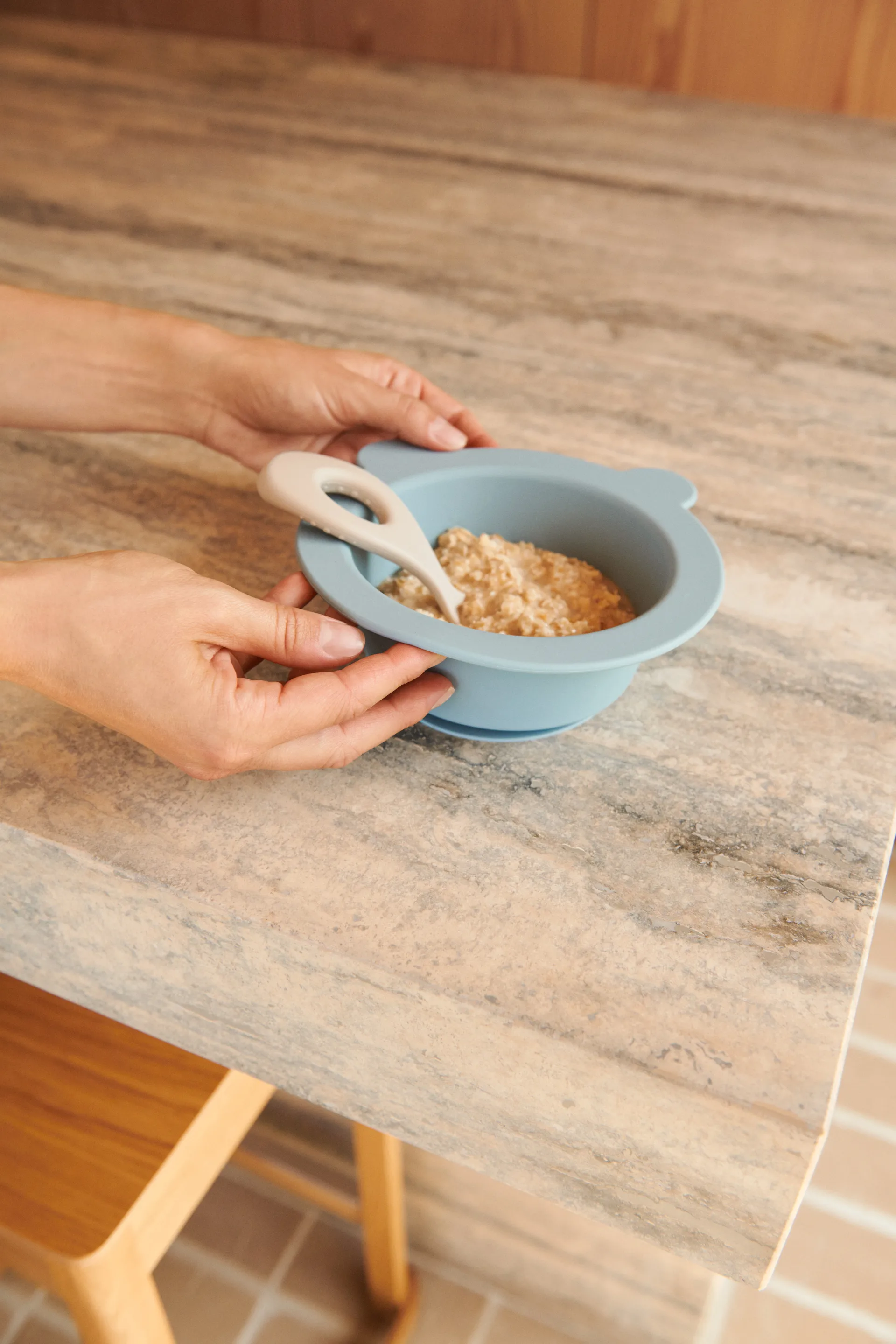 Peony 碗 （带吸盘的） Ø16 cm 2件, Sea 蓝色-Whale 蓝色 Liewood