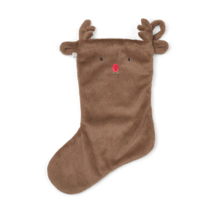 Raina Reindeer 圣诞袜 - 山核桃色 - Liewood