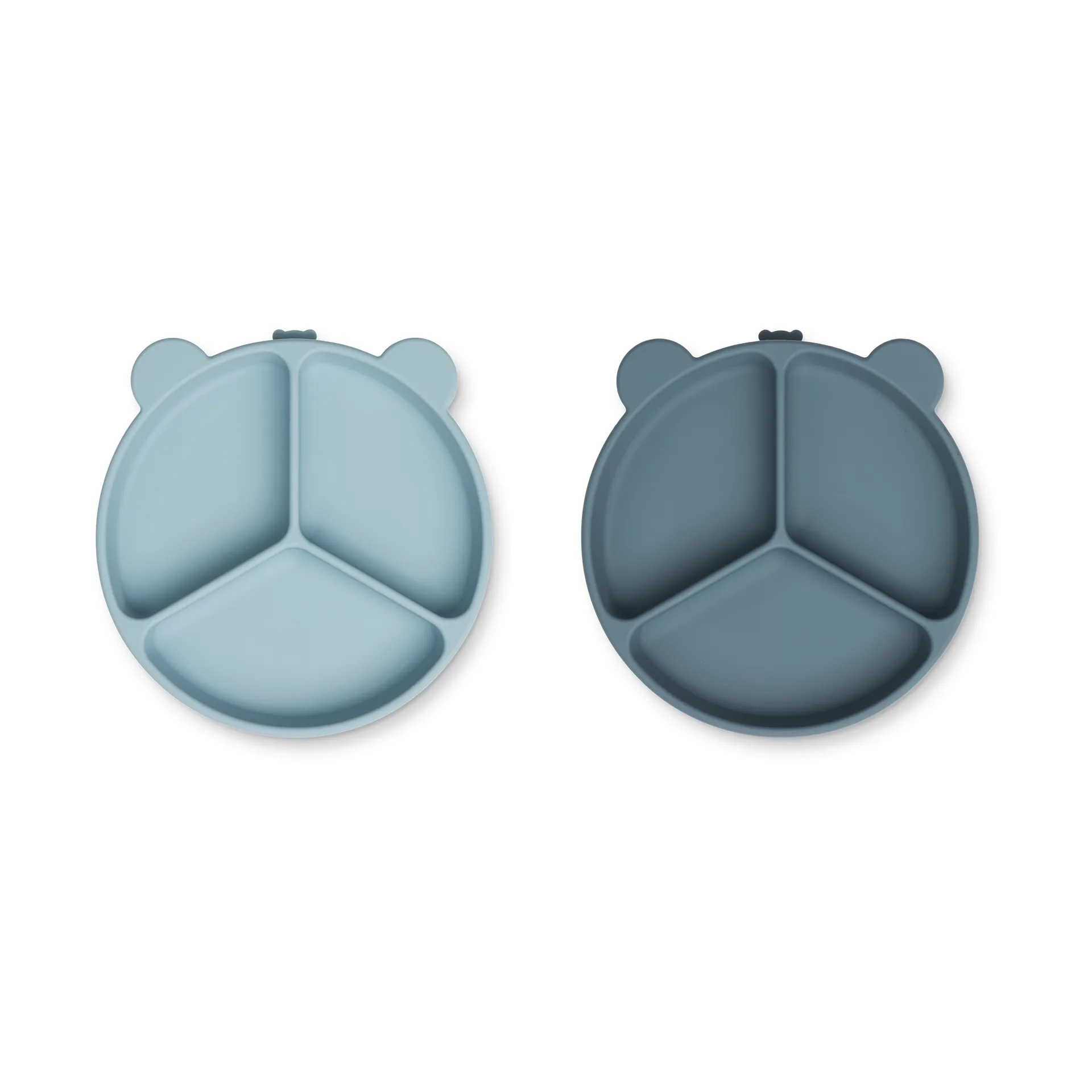 Stacy divided 儿童 盘子 两件套装, Sea 蓝色-Whale 蓝色 Liewood