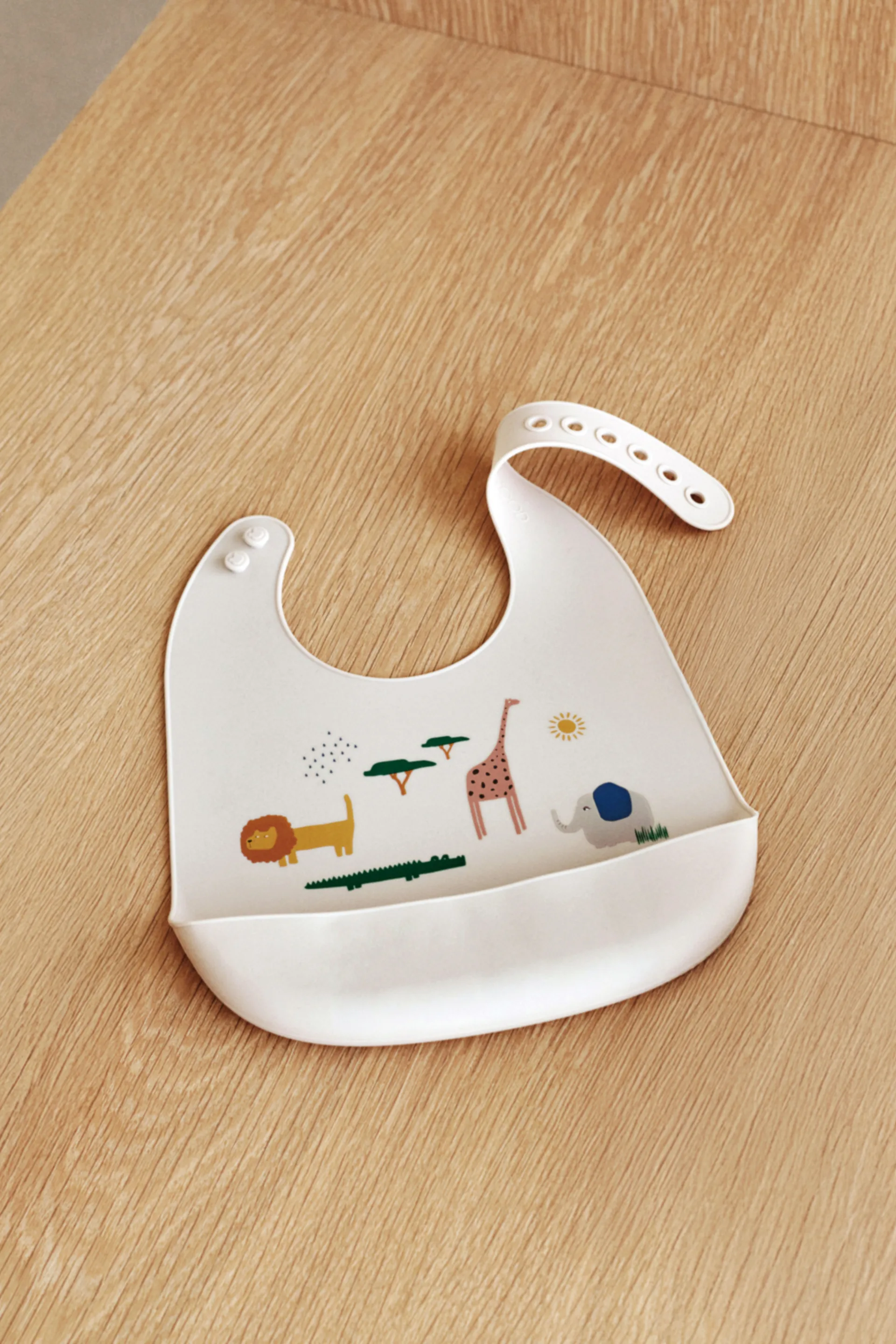 Tilda bib silicone 两件套装, Safari sandy mix Liewood