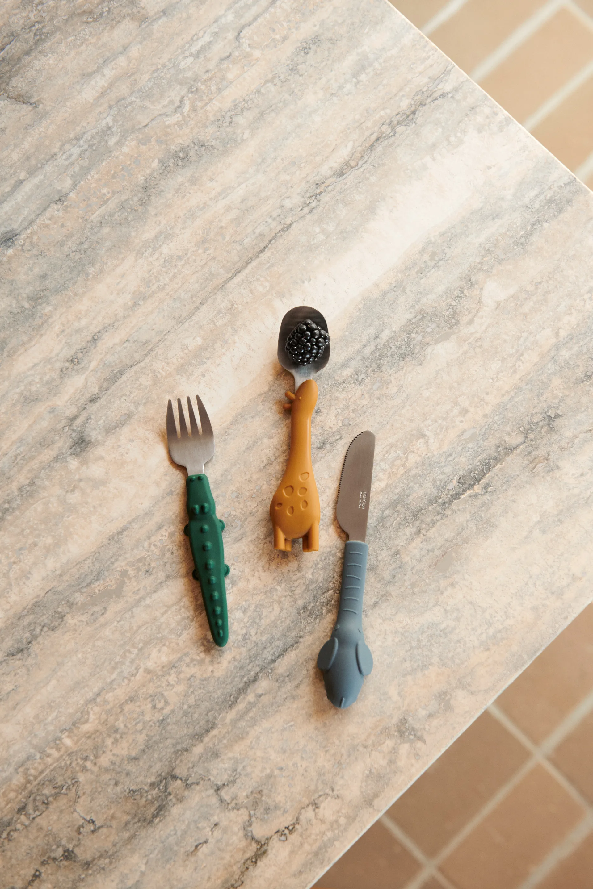 Tove all together 刀叉勺 套装 3件, Golden caramel mix Liewood