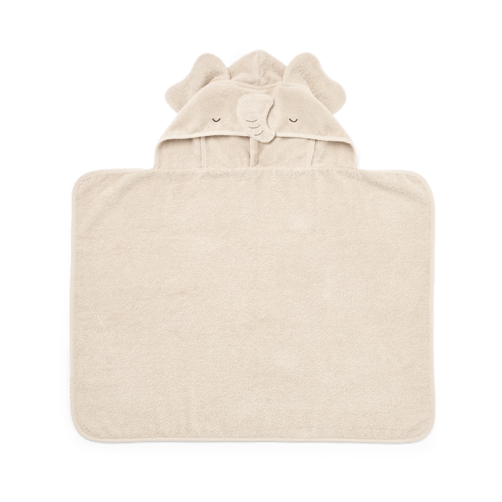 Vilas Elephant hooded 毛巾 baby - 沙色 - Liewood