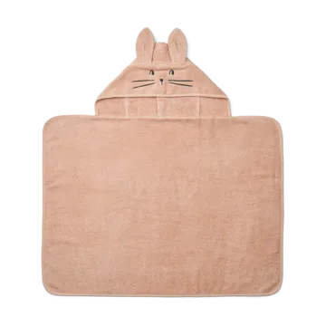 Vilias 兔子连帽浴巾60x80cm - 浅托斯卡纳色 - Liewood