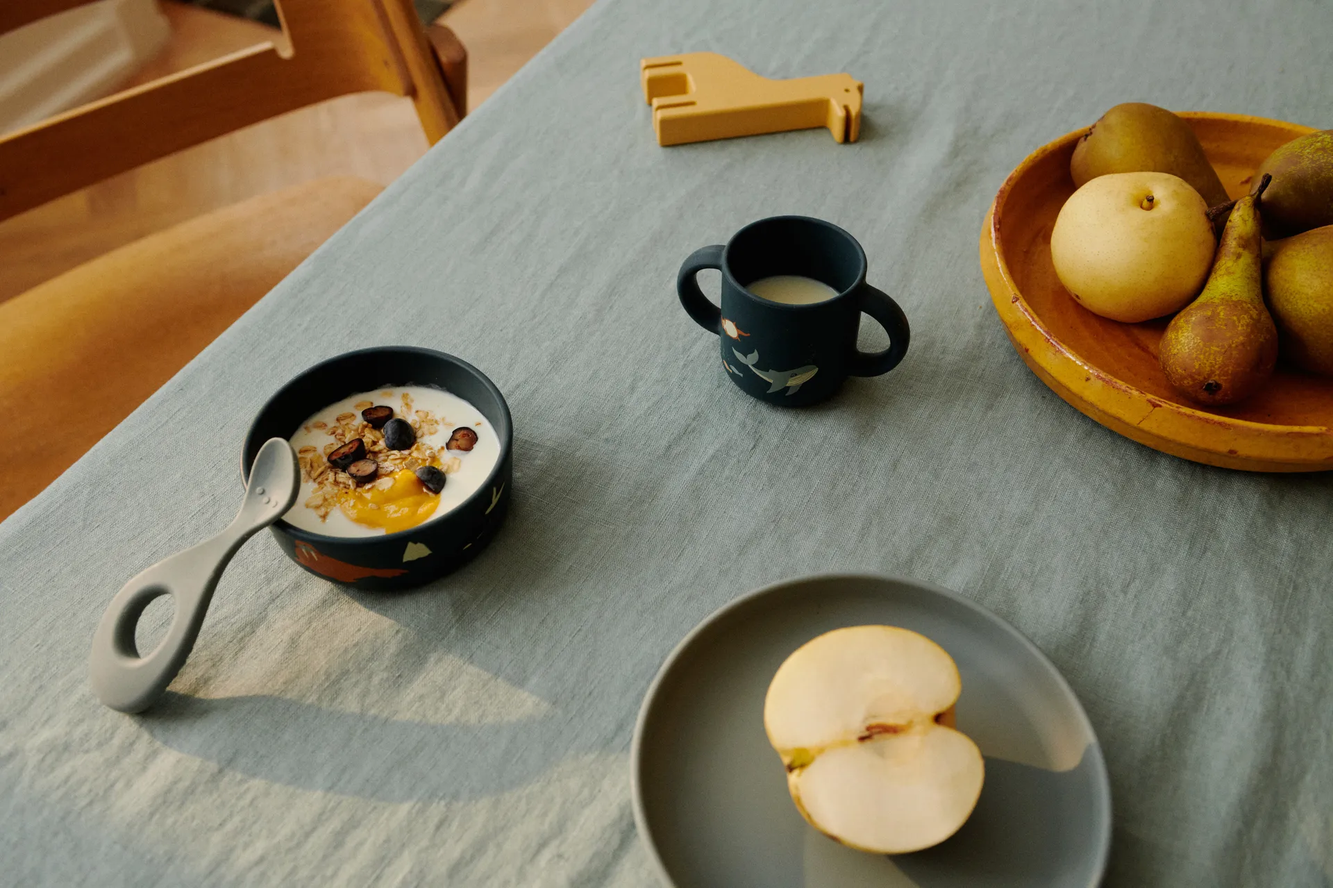 Vivi printed dinnerware 套装 4件., 北冰洋海景 Liewood