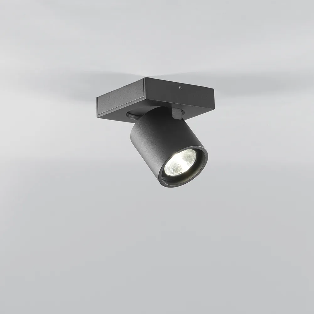 Focus Mini 1壁 and ceiling 灯, 黑色, 2700 kelvin Light-Point