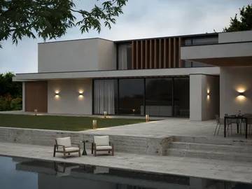 Mirage outdoor 灯 switch tune - 锈红色, 12x48 cm - Light-Point