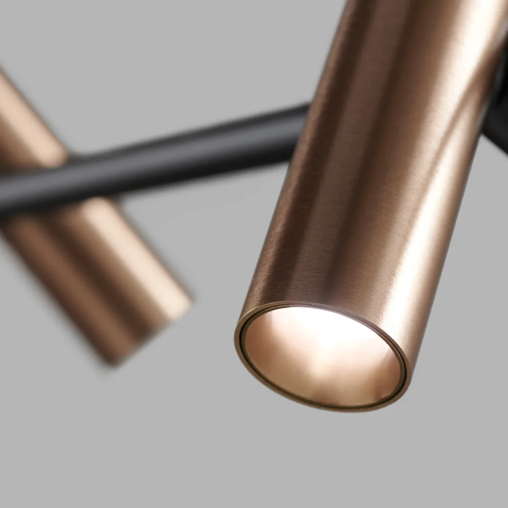 Spirit 吊灯, 黑色/玫瑰色 gold, s1000 Light-Point