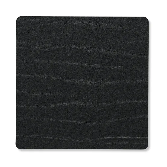 Buffalo coaster reversible square 1 pcs, 黑色-nature LIND DNA