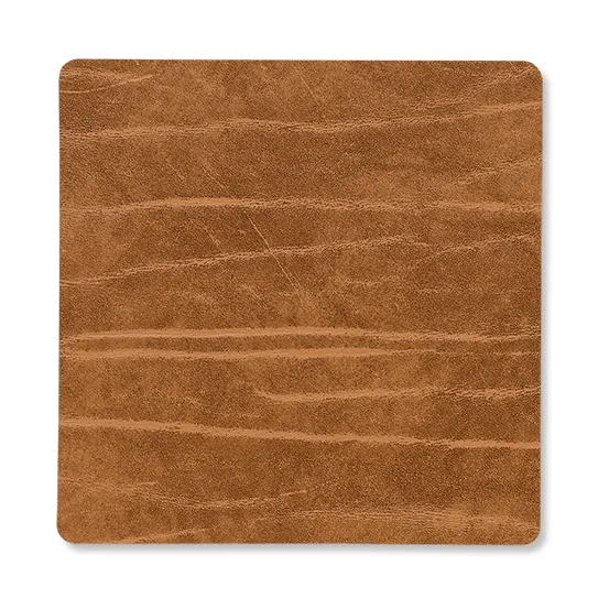 Buffalo coaster reversible square 1 pcs, 黑色-nature LIND DNA