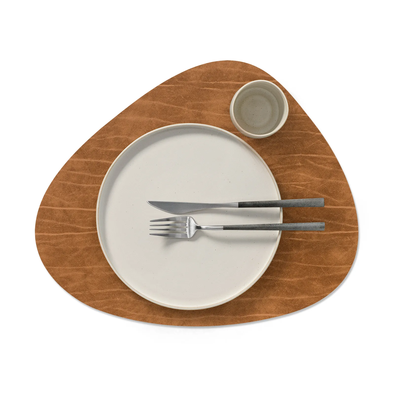 Buffalo双面弧形餐垫 L 1件, 黑色_自然色 LIND DNA