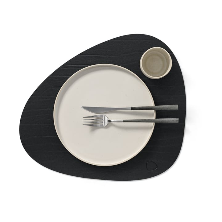Buffalo 餐垫  reversible curve L 1 pcs, 黑色-nature LIND DNA