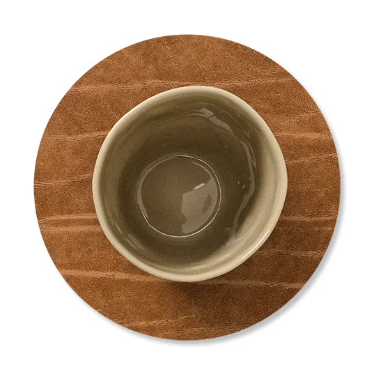 Buffalo圆形杯垫, 自然色 LIND DNA