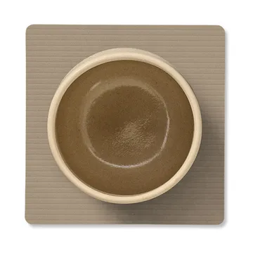 灯芯绒方形杯垫 - Clay 褐色 - LIND DNA
