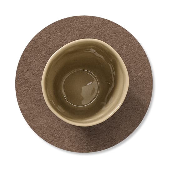Cloud coaster reversible  circle 1 pcs, 黑色-棕色 LIND DNA