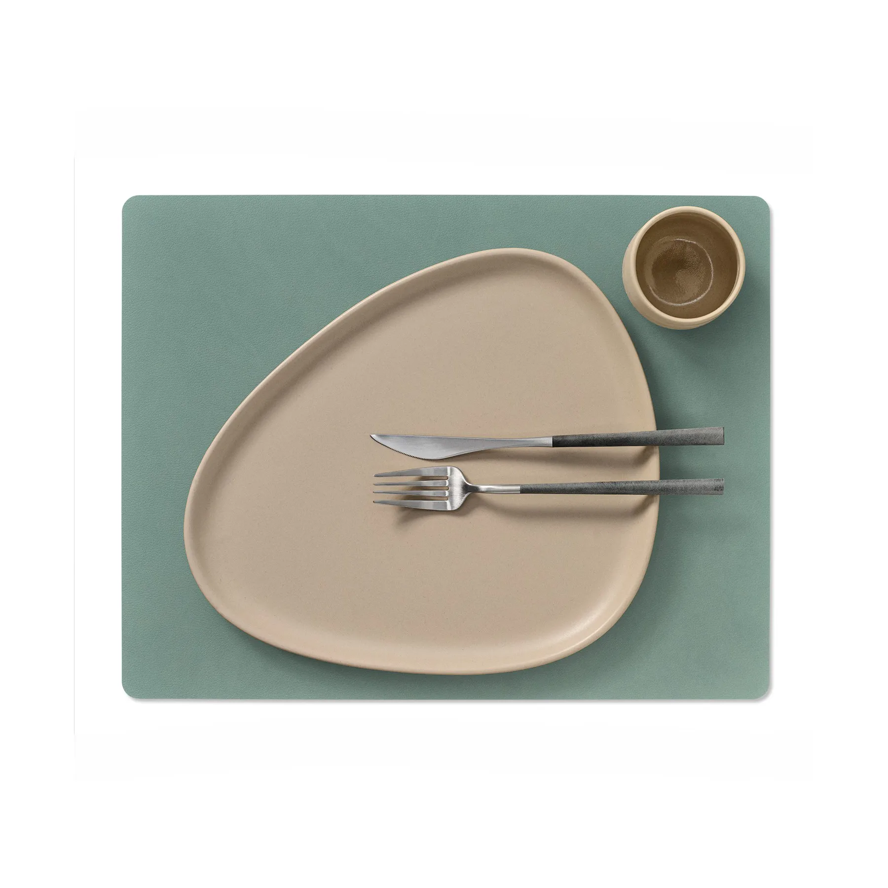 Cloud-Nupo 餐垫  reversible square 1 pcs, anthracite-pastel 绿色 LIND DNA